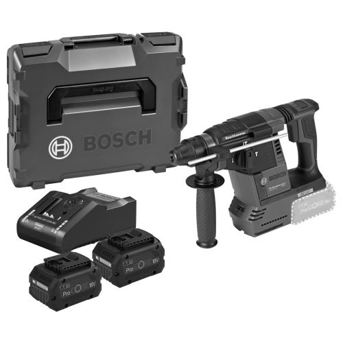 Perforateur SDS Plus 18V GBH 18V-26 + 2 batteries Procore 8Ah + chargeur + coffret L-BOXX - BOSCH - 061190900H pas cher