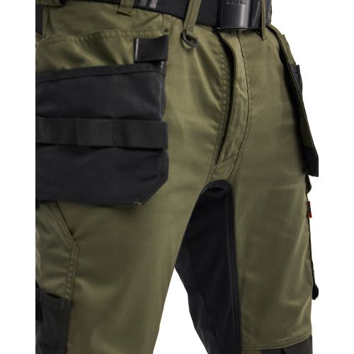Pantacourt de travail stretch 2D vert foret/noir T38 - BLÅKLÄDER - 175418324298C44 pas cher Secondaire 7 L