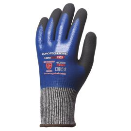 Gants tricotés anti-coupure EUROCUT N555 EUROTECHNIQUE Coverguard enduit nitrile 1CRFN photo du produit Principale M