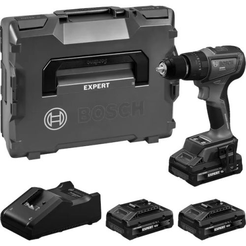 Perceuses-visseuses &agrave; percussion  EXSB18V-90 + 3 batteries 4Ah + chargeur GAL 18V-40 + L-BOXX - BOSCH EXPERT - 06019R3102 pas cher
