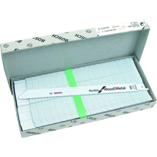 Lot de 100 lames de scie sabre pour le bois et métal S1122HF 225mm - BOSCH - 2608656034 pas cher
