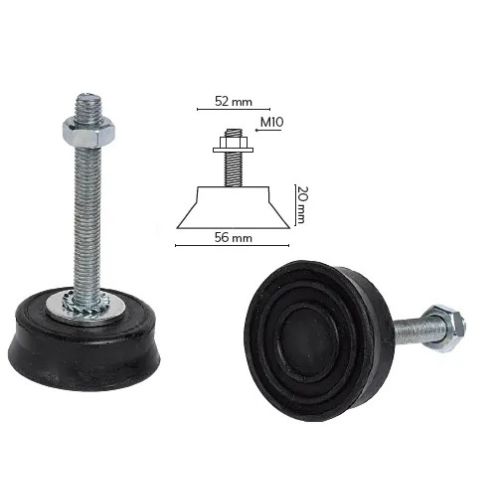 Pied anti-vibratoire réglable TIGM8 150 kg ANTIVIREG photo du produit Secondaire 1 L