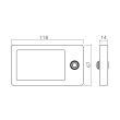 Spot rectangulaire rechargeable EASY noir LMC LUM26NO photo du produit