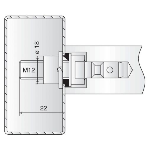 Kit montage simple pour profil creux - NORMBAU - 0 471 430 pas cher