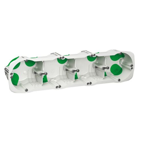 Bo&icirc;te d'encastrement &eacute;tanche MULTIFIX AIR avec vis 4 postes P 47 mm SCHNEIDER ELECTRIC IMT35251 photo du produit Principale L