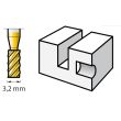 Fraise à graver de forme cylindrique de diamètre 3,2mm DREMEL MAX 26150194DM photo du produit