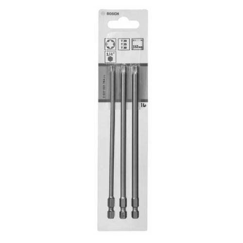 Pack de 3 embouts de vissage Torx Extra Hard - BOSCH - 2607001764 pas cher Secondaire 1 L