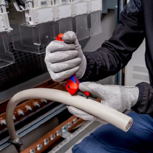Couteau à dégainer avec sabot de guidage KNIPEX 16 50 145 SB photo du produit Secondaire 10 L