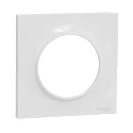 Lot de 20 plaques STYL ODACE Schneider Electric 1 poste blanche - SHN0412845 pas cher Principale M