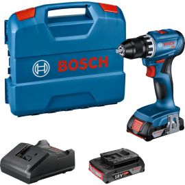 Perceuse-visseuse 18V Bosch GSR 18V-45 + 2 batteries GBA 2 Ah + chargeur en coffret L-Case - 06019K3202 photo du produit Principale M