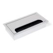 Passe câble rectangulaire Quadrum 159 x 80 mm aluminium anodisé mat EMUCA 5010062 photo du produit