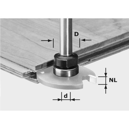 Broche porte-outil S8 1,5-5 KL16 - FESTOOL - 499803 pas cher