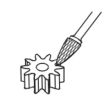 Fraise carbure ogive pointue 6 x 18 mm longueur 58 mm HANGER 151406 photo du produit Secondaire 1 S