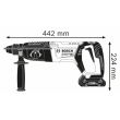 Perforateur SDS Plus 18 V GBH 18V-26 D + 2 batteries Procore 8 Ah + chargeur + coffret standard BOSCH 061191600H photo du produit Secondaire 1 S