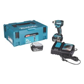 Visseuse à chocs 18V Li-Ion LXT Makita DTD172RTJ 8 modes - 180 Nm + 2 batteries 5 Ah + chargeur rapide + coffret MAKPAC photo du produit Principale M