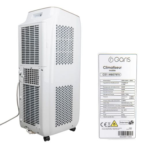 Climatiseur mobile froid seul 7165 BTU (2.1 KW) GARIS C01-MB07BTU photo du produit Secondaire 16 L