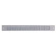 Grille plate 488 275 x 30 mm argent RENSON 9102 photo du produit