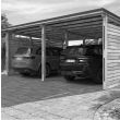 Carport en bois CESAR pour 2 voitures 36,2m² - FOREST STYLE – 3829 pas cher Secondaire 6 S