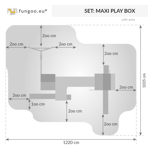 Aire de jeux Maxi set Play box - FUNGOO - 03526PT pas cher Secondaire 1 L