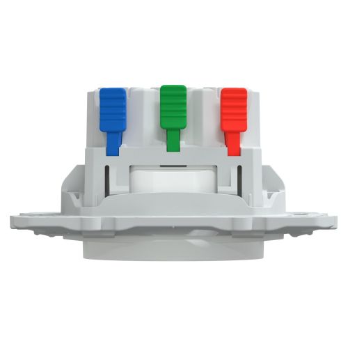 Prise de courant OVALIS 2P+T 16 A affleurant bornes automatiques blanc SCHNEIDER ELECTRIC S320052 photo du produit Secondaire 2 L