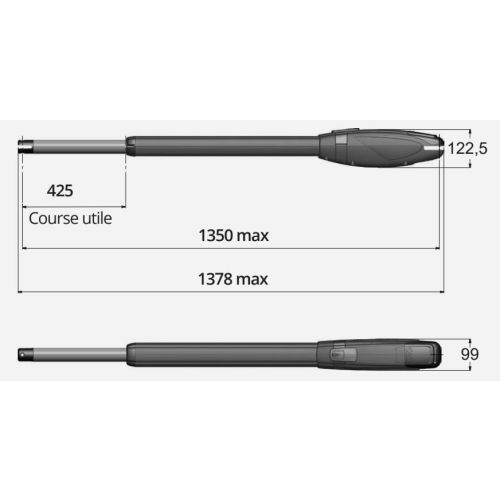 Vérin électromécanique autobloquant C400 - TAU - 650ARM250I pas cher Secondaire 2 L