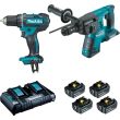 Pack de 2 outils LXT 18 V (DDF482 + DHR264) + 4 batteries 5 Ah + chargeur MAKITA DLX2138PTJ photo du produit