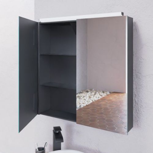 Armoir miroir Mirbox avec éclairage LED 60x60cm - CUISIBANE - S02MIRBOX60 pas cher Secondaire 3 L