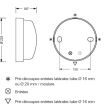 Hublot 62 rond E27 sans source lumineuse blanc - L’EBENOÏD - 077764 pas cher Secondaire 1 S