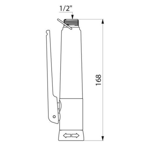 Douchette de cuisine M1/2'' blanche - DELABIE - 433000 pas cher Secondaire 1 L