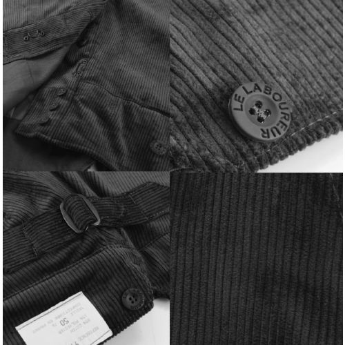 Pantalon largeot à tirants taille haute 42 en velours - LE LABOUREUR - 9978TM-42 pas cher Secondaire 1 L