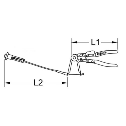 Pince pour colliers auto-serrantes – adaptée VAG 260 mm KS TOOLS 115.1169 photo du produit Secondaire 1 L