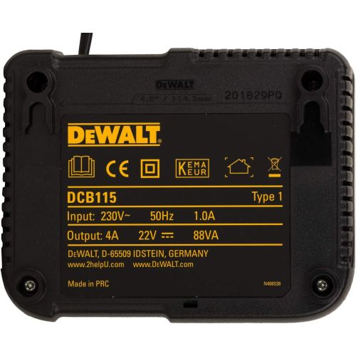 Chargeur de batteries DEWALT DCB115 10,8 V à 18 V Li-ion