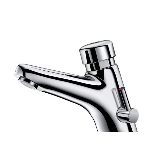 Mitigeur de lavabo temporisé TEMPOMIX 2 chromé avec robinet d'arrêt DELABIE 700000 photo du produit