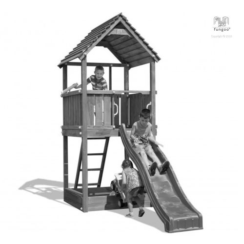 Aire de jeux  JOY avec toboggan - FUNGOO - 00555PT pas cher