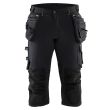Pantacourt artisan stretch 4D noir T38 - BLÅKLÄDER - 179716449900C44 pas cher