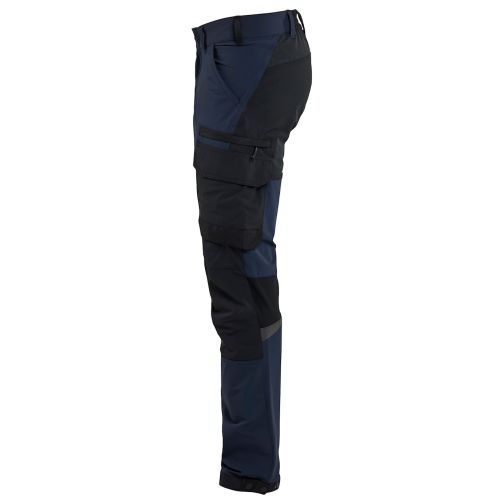 Pantalon maintenance stretch 4D marine fonc&eacute;/noir T40L - BL&Aring;KL&Auml;DER - 142216458699C146 pas cher Secondaire 3 L
