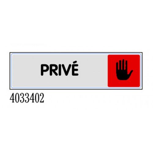 Plaquette de porte ''Privé'' Novap en plexiglas couleur 170 x 45 mm NOVAP 4033402 photo du produit Principale L