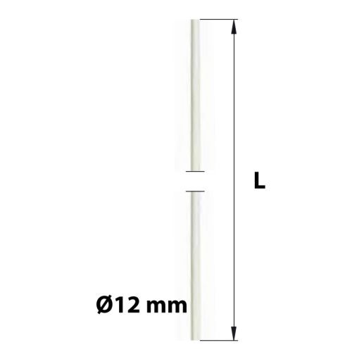 Tringle de manivelle laquée blanc diamètre 12 mm x 1 m 10 TORBEL 0843600 photo du produit Secondaire 1 L