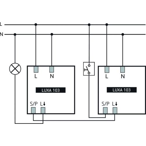 Détecteur présence LUXA 103 S360-100-12 DE-UP WH encastré plafond 360° 1 contact THEBEN 1030052 photo du produit Secondaire 8 L