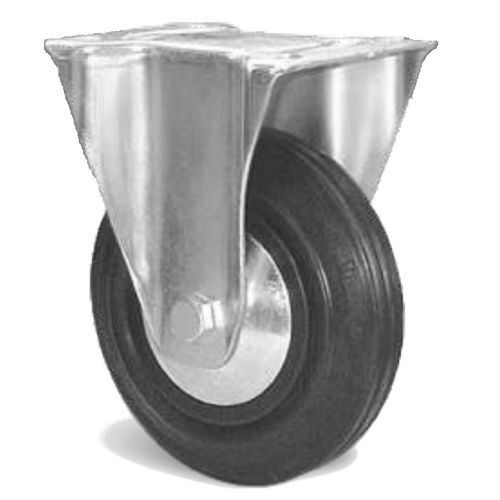 Roulette Portroll et Manuroll caoutchouc noir à platine fixe 65mm - GUITEL HERVIEU - 700508 pas cher