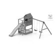 Aire de jeux Jarcas avec balançoire double - FUNGOO - 5400 PK pas cher