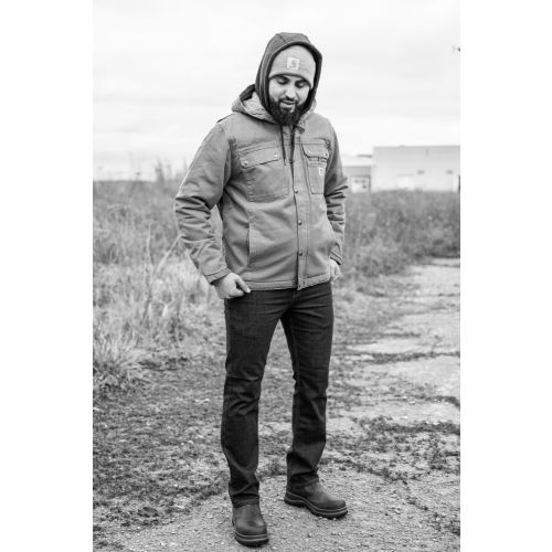 Blouson WASHED DUCK BARLETT TL marron - CARHARTT - S1103826BRNL pas cher