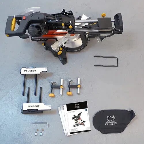 Scie à onglet radiale 1600 W EnergySaw-254SB double inclinaison PEUGEOT OUTILLAGE 132033 photo du produit Secondaire 8 L