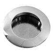 Poignée à encastrer ronde diamètre 40mm zamak chromé - CADAP - P0035/4S pas cher