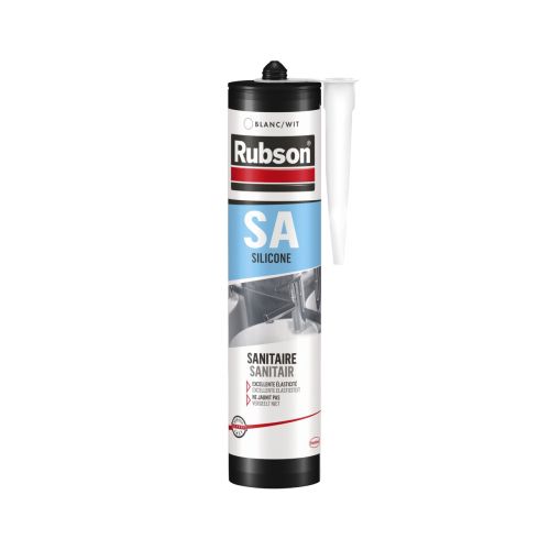 Mastic silicone sanitaire blanc 300 ml RUBSON 165170 photo du produit Principale L