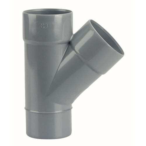 Culotte PVC mâle-femelle 45° D75 - WAVIN - 3025807 pas cher Secondaire 1 L