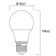 Lampe LED TOLEDO GLS A60 8 W 806 lm E27 SYLVANIA 0029585 photo du produit Secondaire 1 S