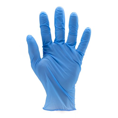 Boite de 100 gants Euro-One nitrile bleu non poudr&eacute; taille S - COVERGUARD - 5916 pas cher Secondaire 1 L