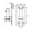 Gond sur platine inox diamètre 16mm - TORBEL - S901316Z photo du produit Secondaire 1 S