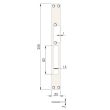 Têtière double inox ULTIMFIT 250 mm profil Alu / PVC HERACLES photo du produit Secondaire 1 S